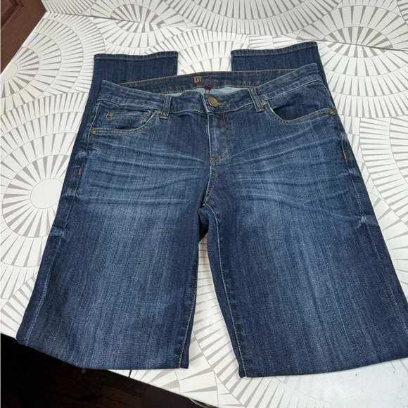 KUT FROM‎ THE KLOTH Size 4 Dark Wash Jeans Style #KP494MS1 Straight Leg Mid Rise - Picture 1 of 10